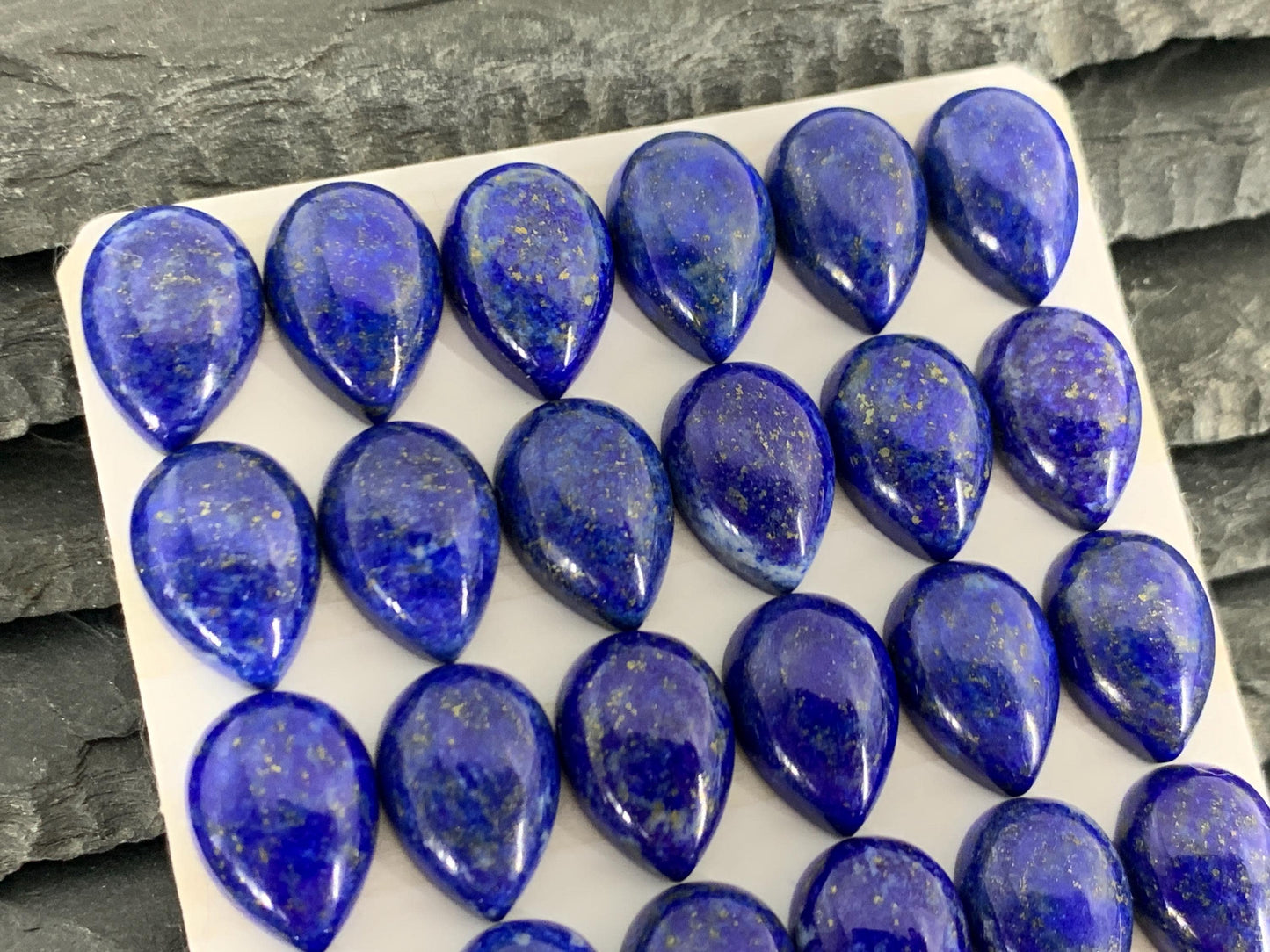 Lapis Lazuli pear 10x14mm cabochon - Calibrated cabochons
