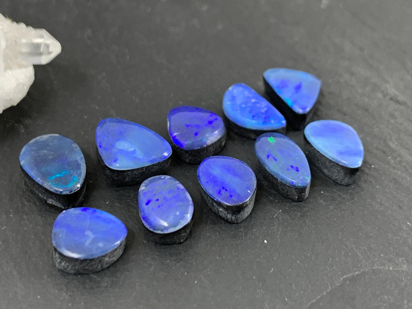 Australian Opal Doublet 8-10mm long cabochon - Second quality