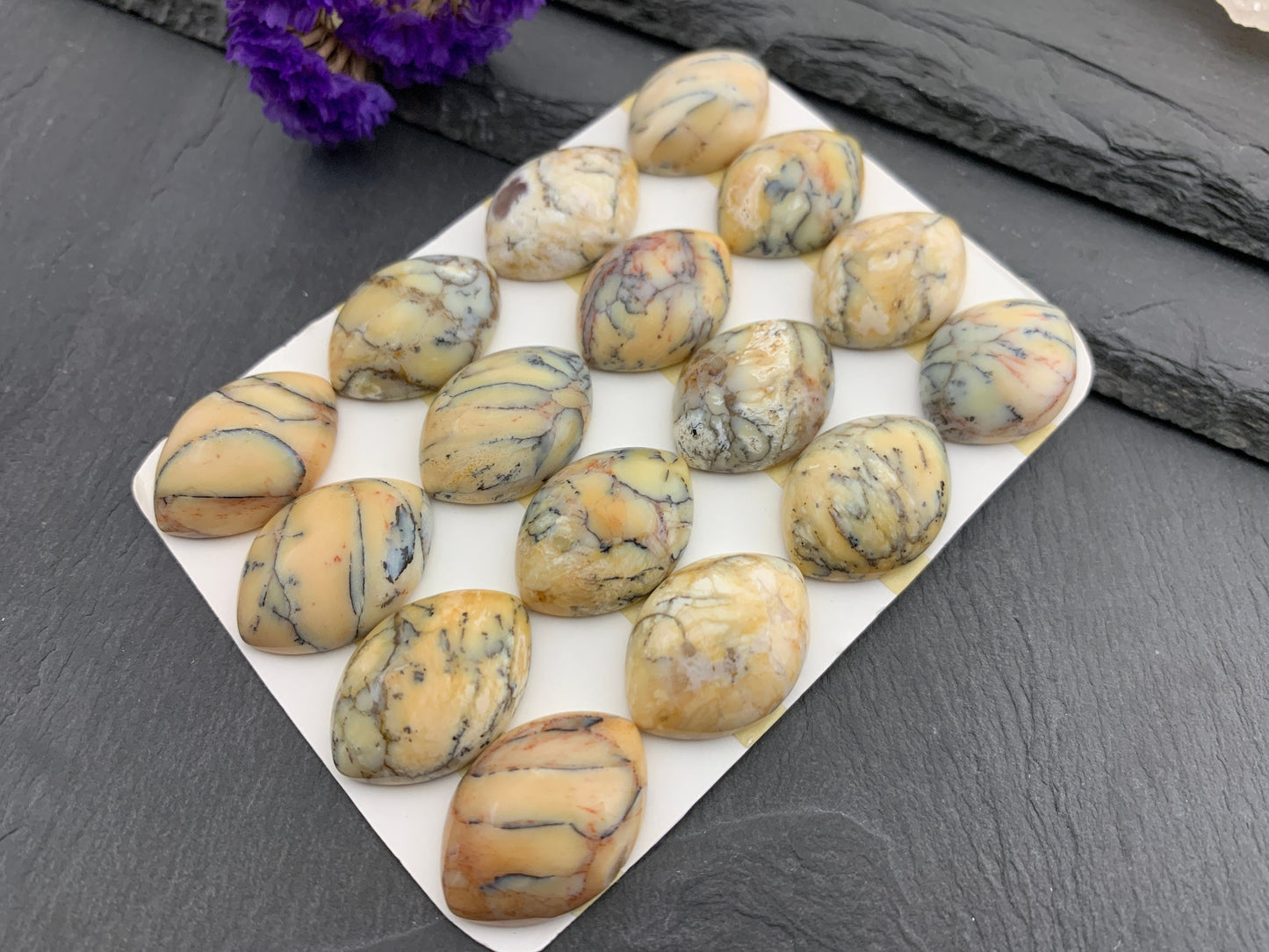 Opalite marquise 18x25mm cabochon - Calibrated Cabochons