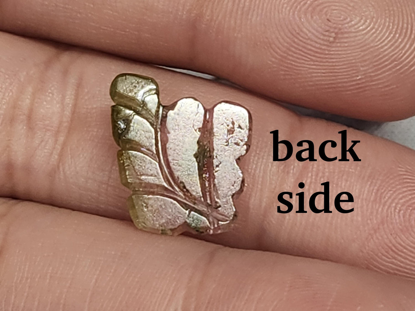 Carved Tourmaline 13x15x4mm cabochon
