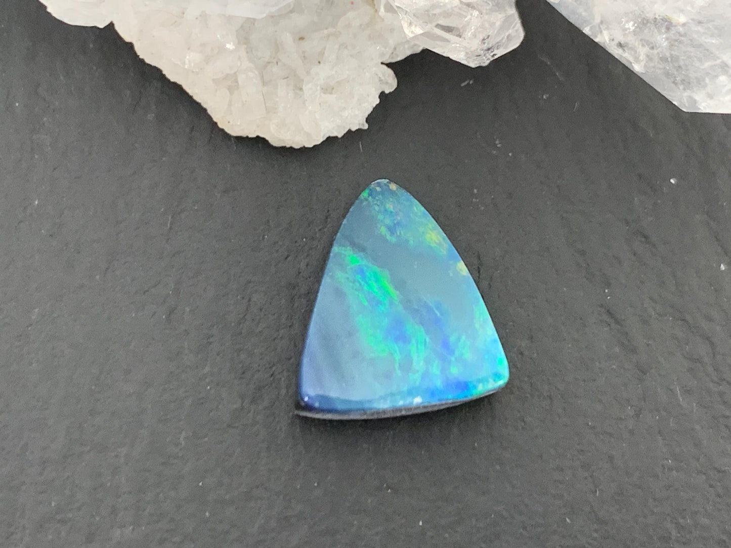 Australian Opal Doublet 10x11x4mm cabochon