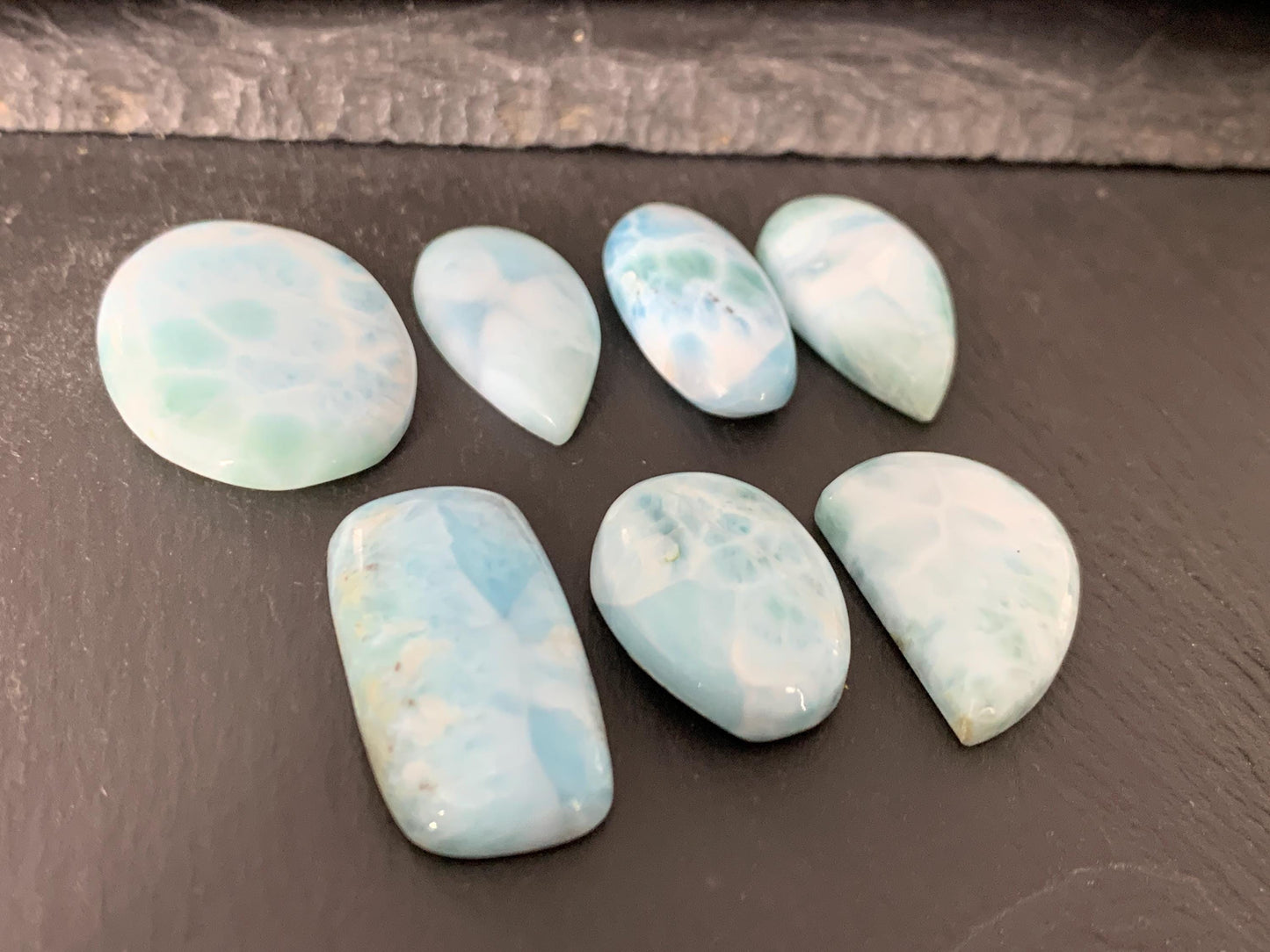 Larimar cabochon - natural Larimar