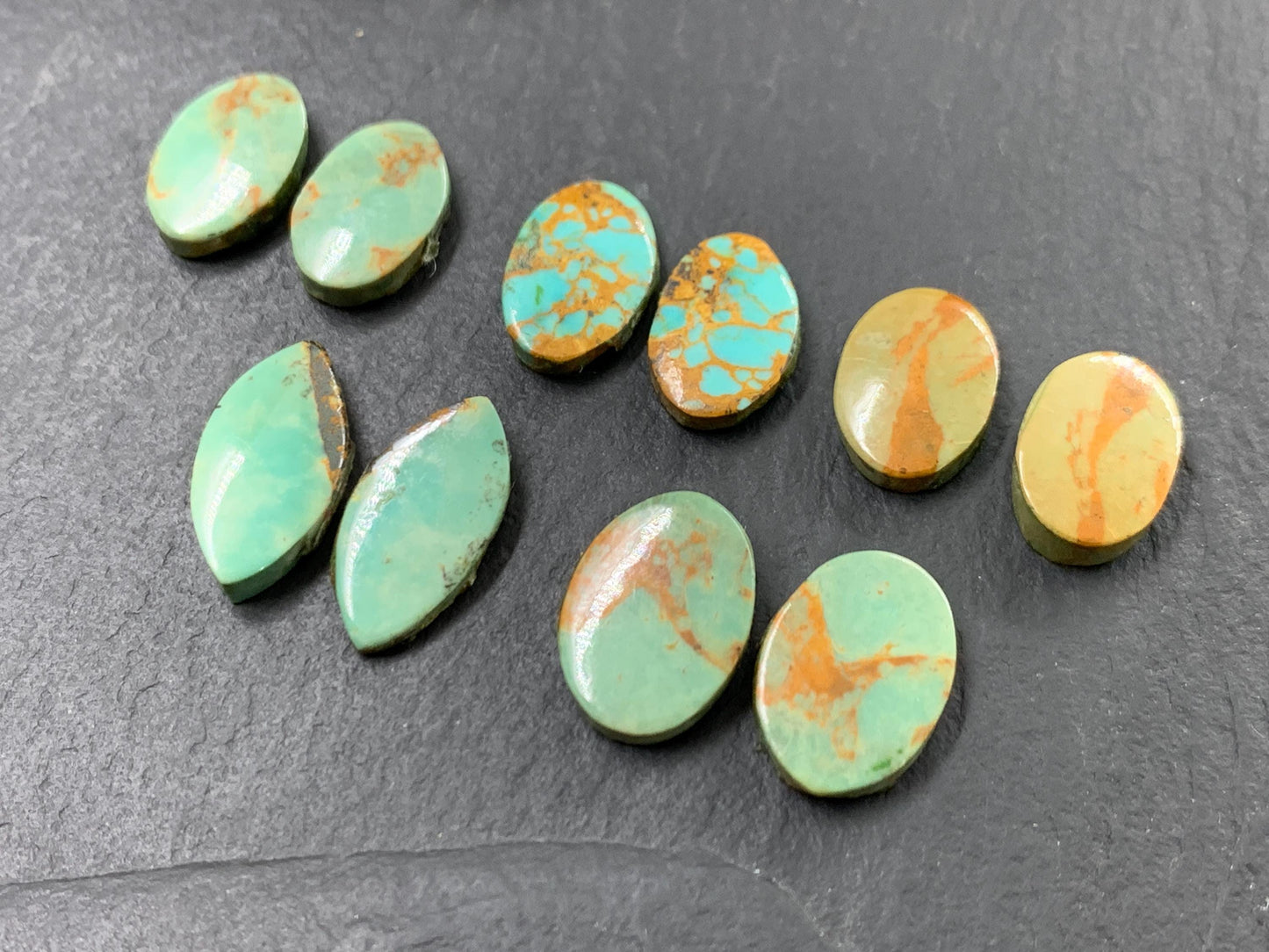 Tibetan Turquoise Pair Cabochon