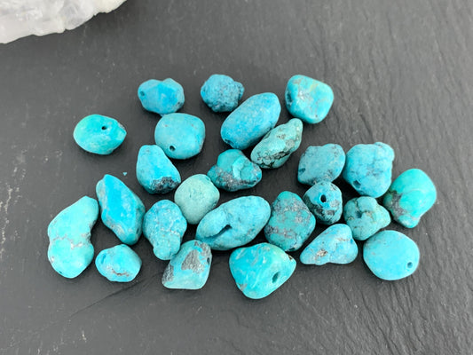 Discounted Turquoise 6-14mm beads lot of 25 pieces