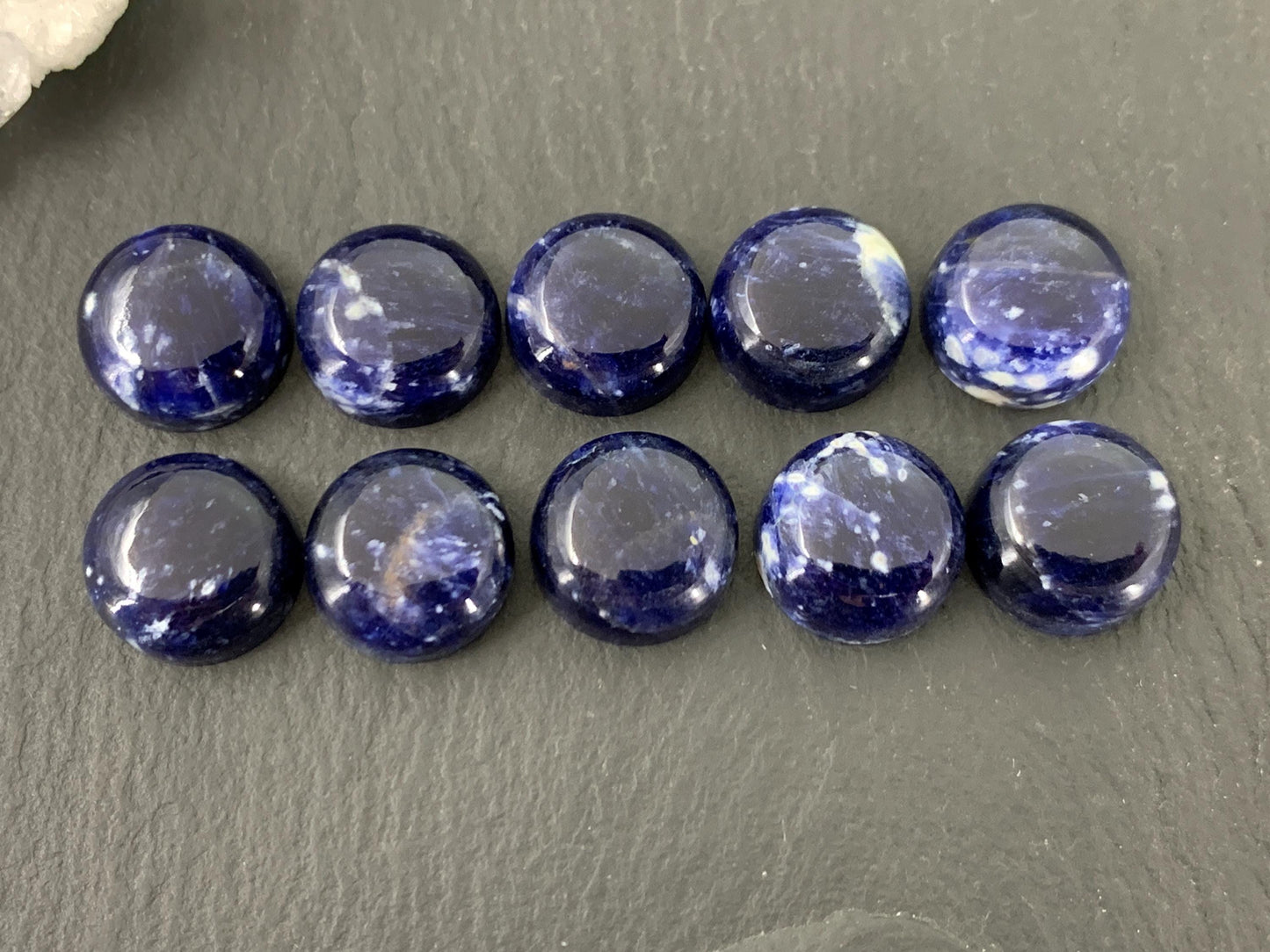 Sodalite round 12mm cabochon