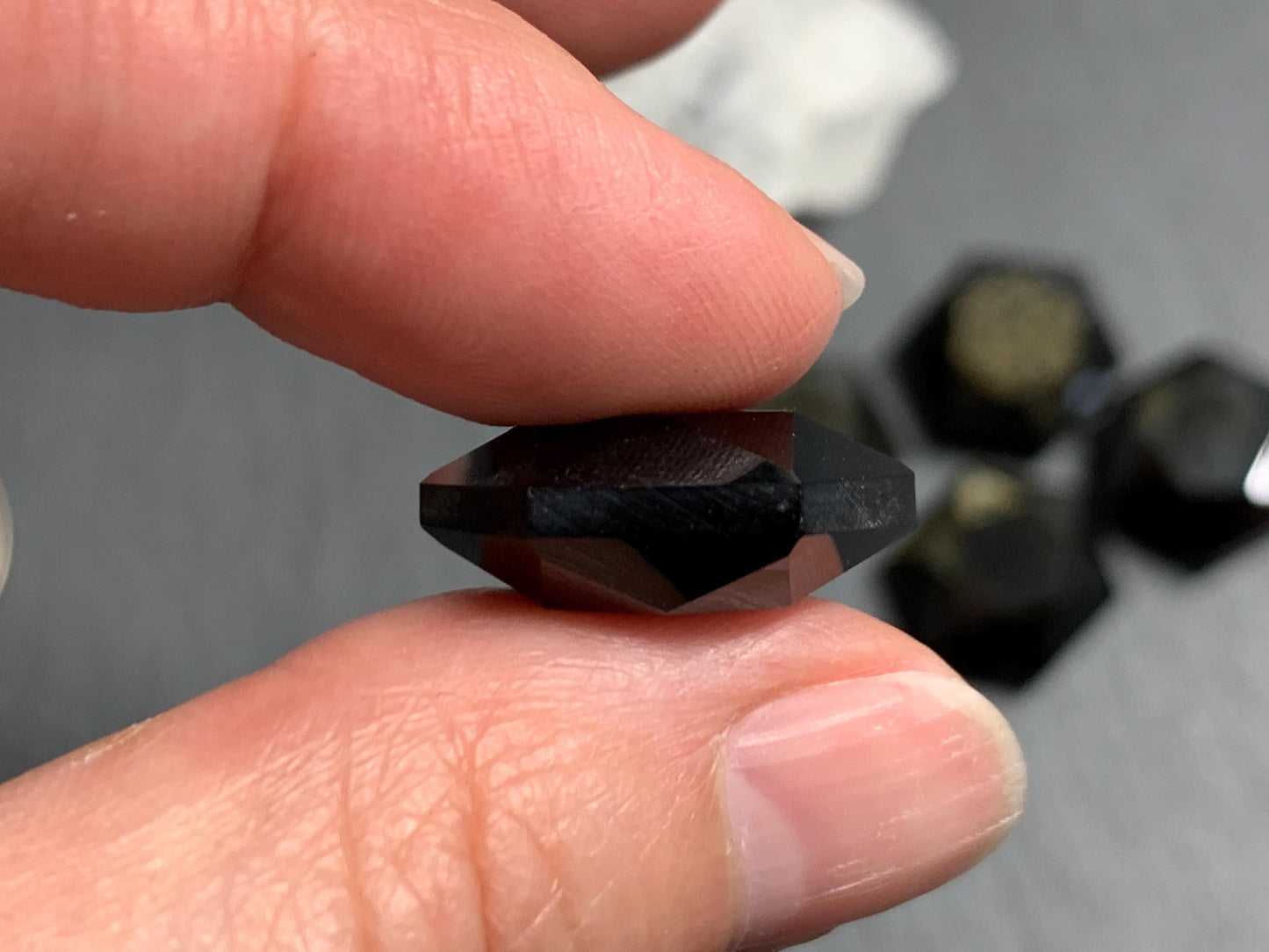 Gold Obsidian 18x21mm faceted from both sides - not a cabochon