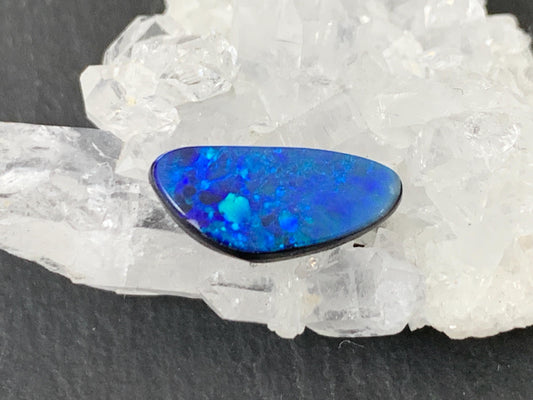 Australian Opal Doublet 6x14x4mm Free Form Cabochon – Natural Gemstone Jewelry