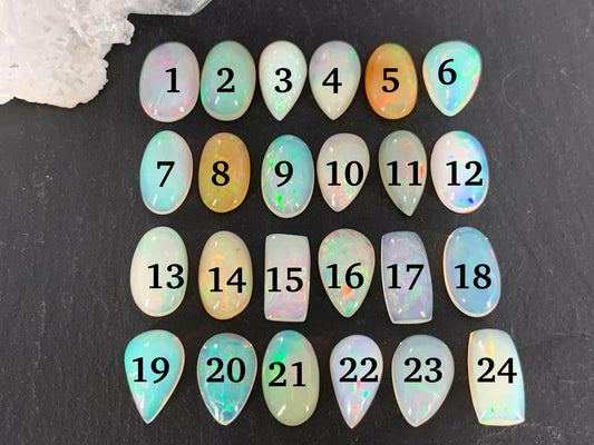 Ethiopian Opal 11-12mm long cabochon
