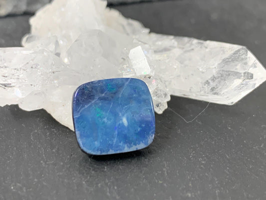 Australian Opal doublet 10x12x4mm cabochon