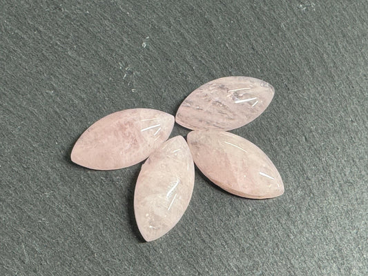 Pink Morganite marquise 10x20mm cabochon - Calibrated cabochons