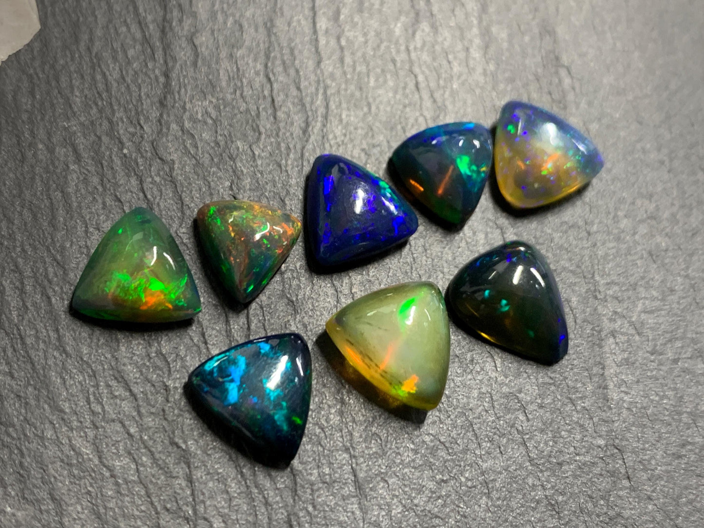 Natural Ethiopian Black Opal 11-12mm long cabochon/ Select your cabochon