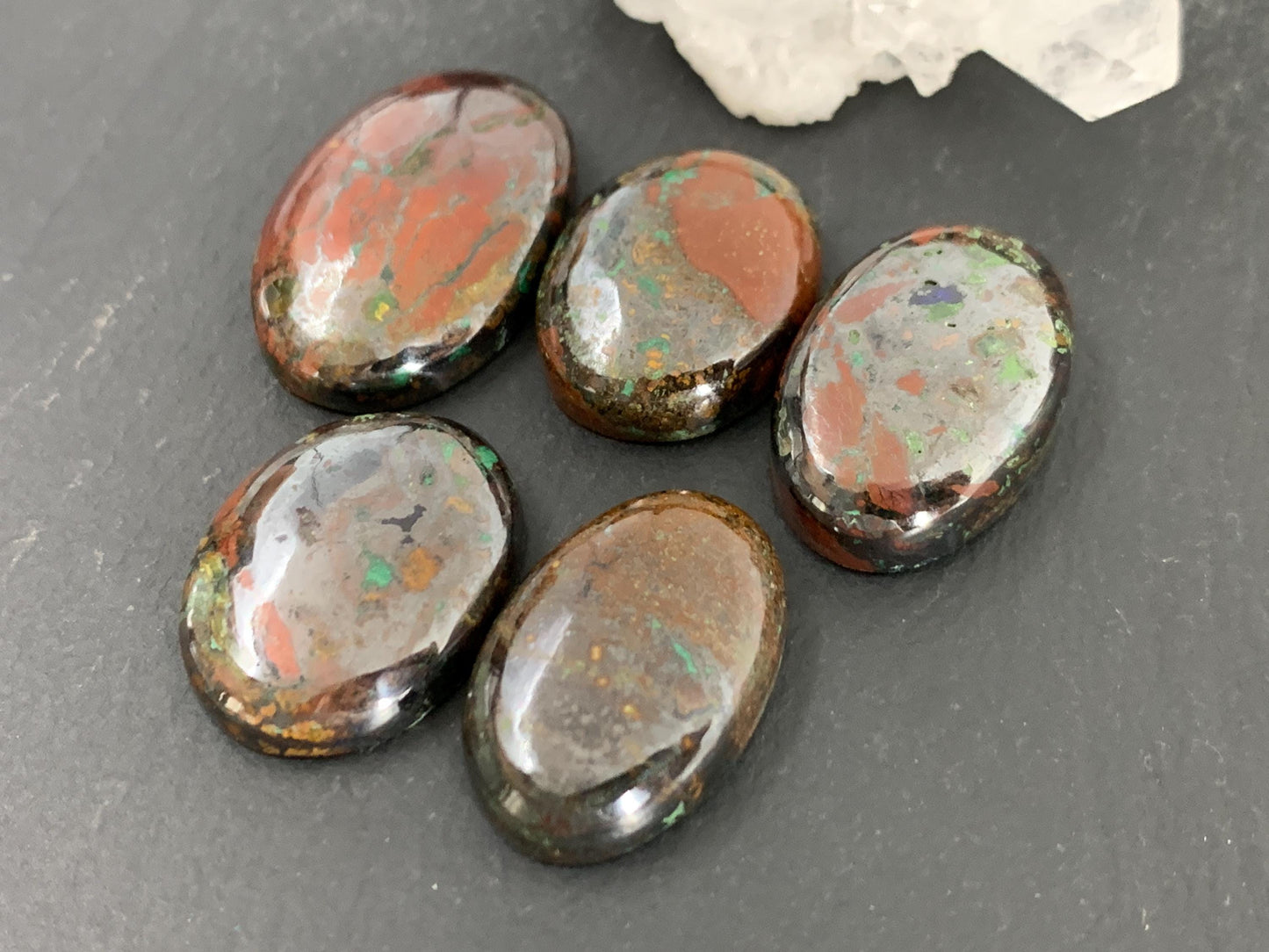 Azurmalachite cabochon/W373-4