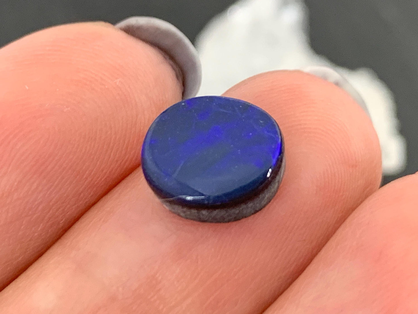 Australian Opal Doublet 8x9x4mm cabochon