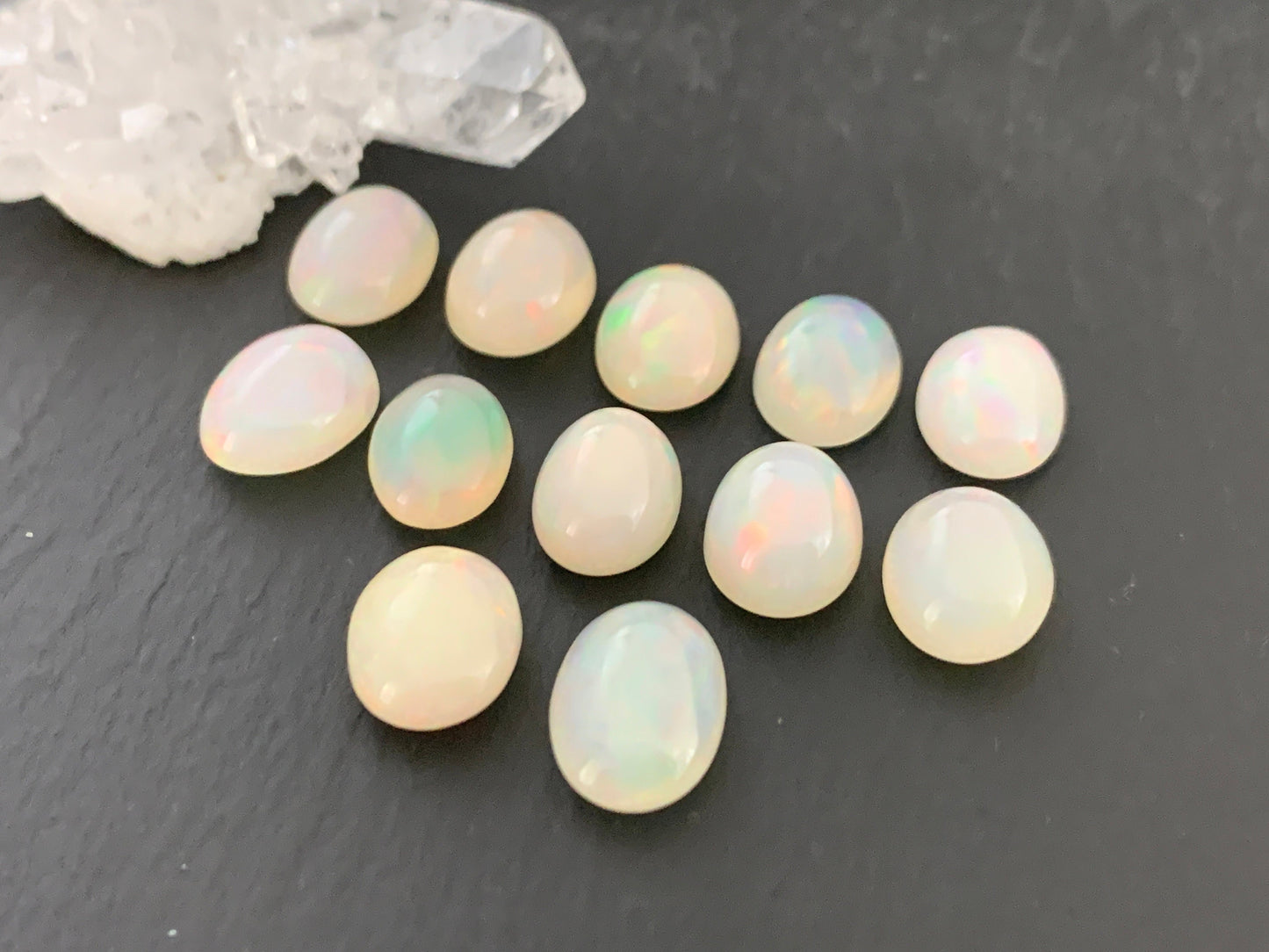 Ethiopian Opal 10-12mm long cabochon
