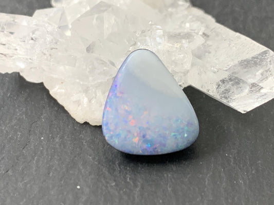 Australian Opal doublet 13x14x5mm cabochon