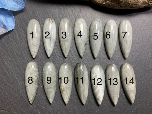 Eagle Eye pear 10x30mm cabochon - Calibrated cabochons