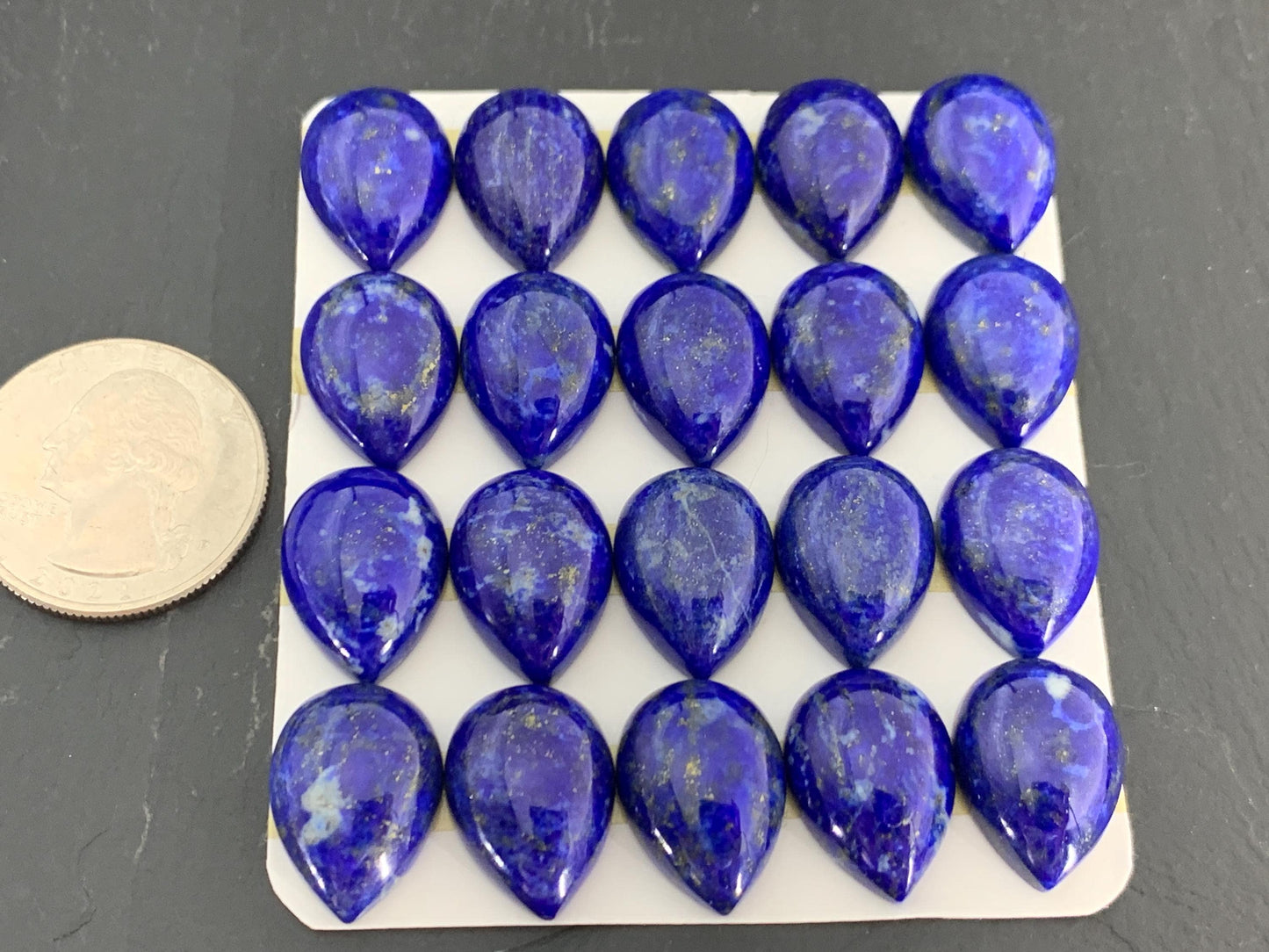 Lapis Lazuli pear 13x18mm cabochon - Calibrated cabochons