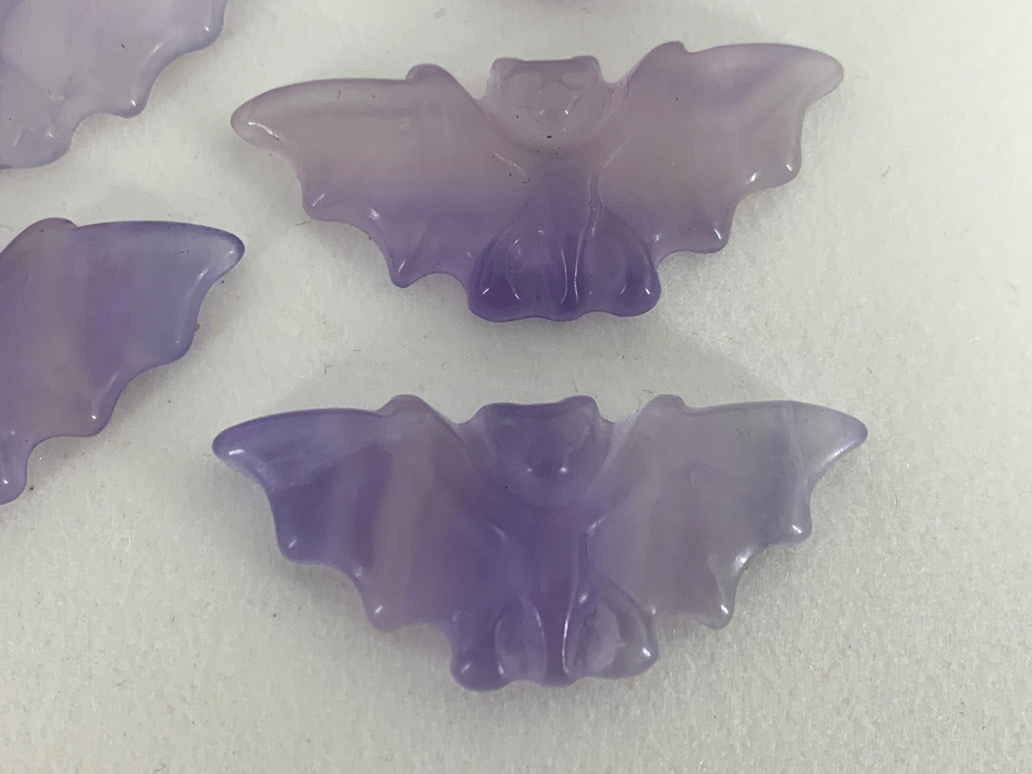 Fluorite Bat Carved - 50mm long