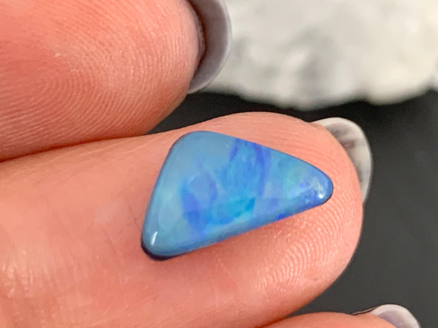 Australian Opal Doublet 6x12x4mm cabochon