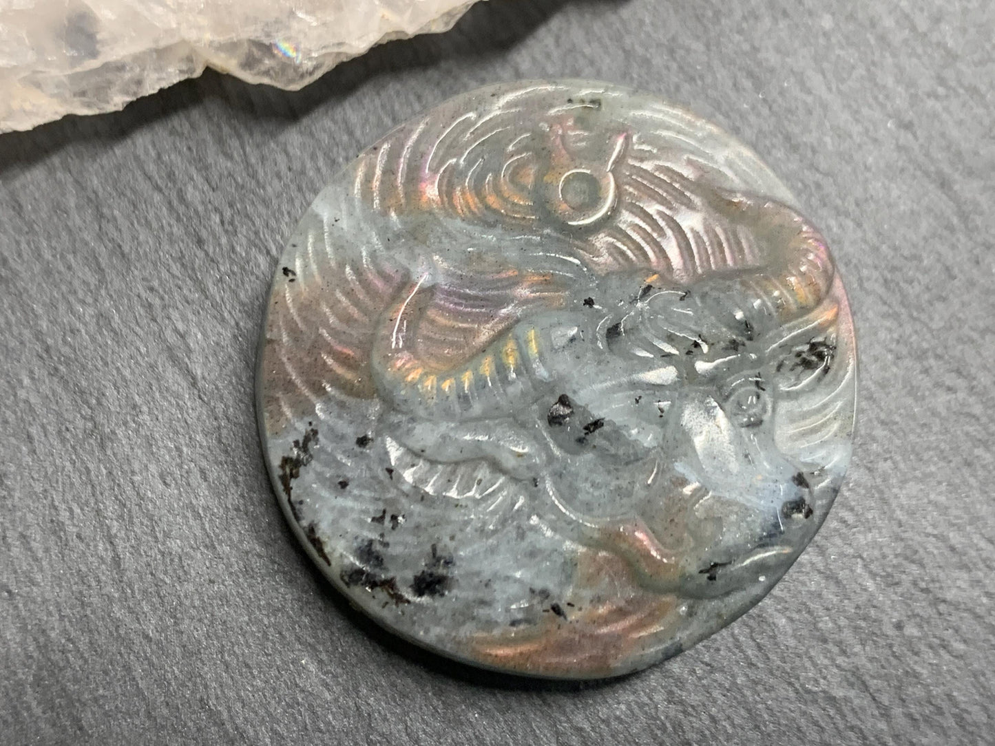 Taurus Purple Labradorite Zodiac Signs - Zodiac Constellations Carving