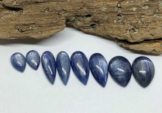 Kyanite pear cabochon