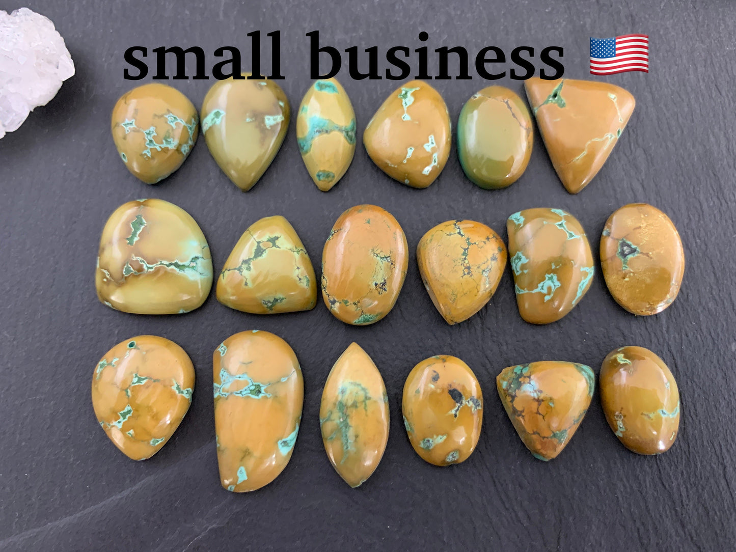 Tibetan Turquoise mixed shapes 17-26mm long cabochon