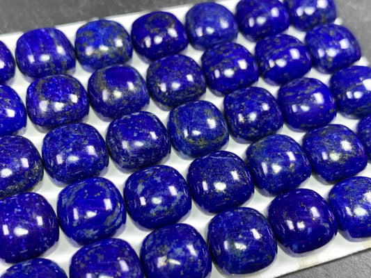 Lapis Lazuli square cushion 10mm cabochon - Calibrated cabochons