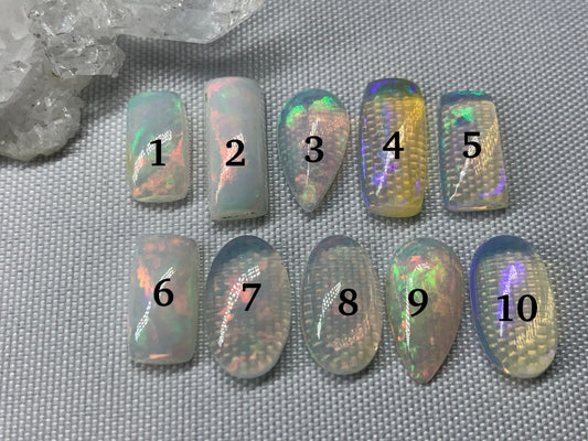 Ethiopian Opal 12-14mm long cabochon