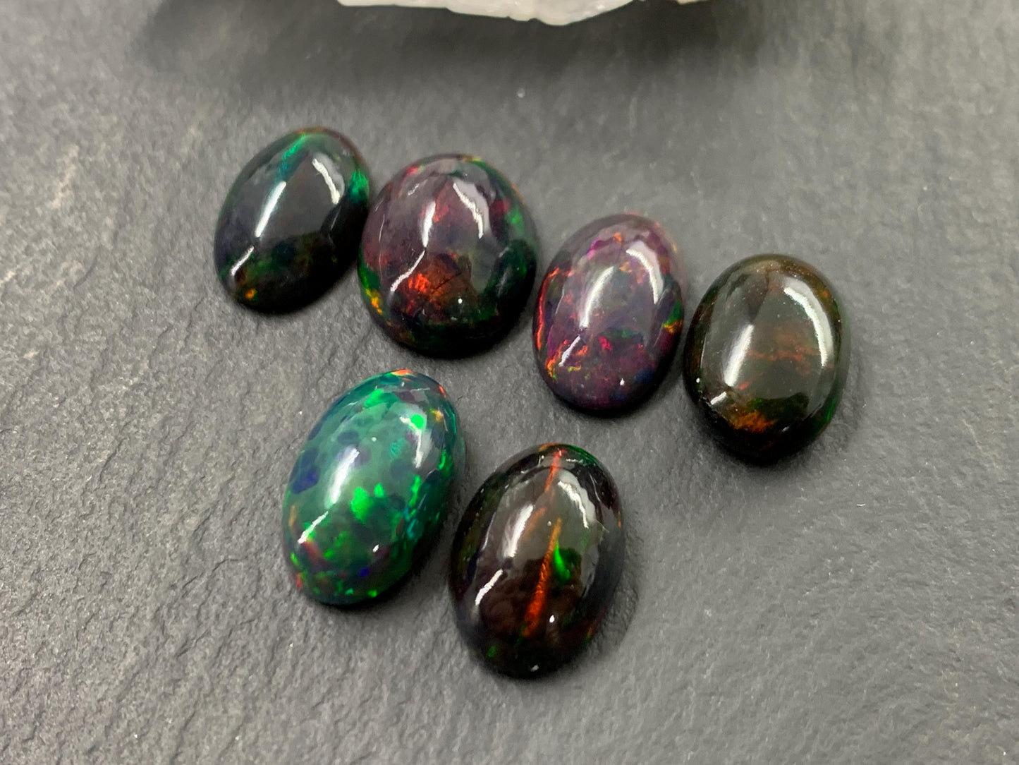 Natural Ethiopian Opal oval 11-12mm long cabochon