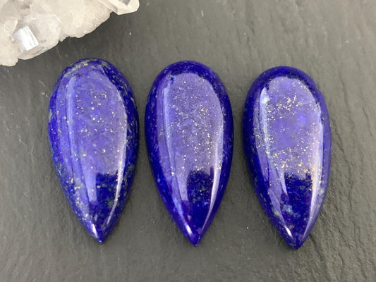 Lapis Lazuli pear 12x25mm cabochon - Calibrated cabochons