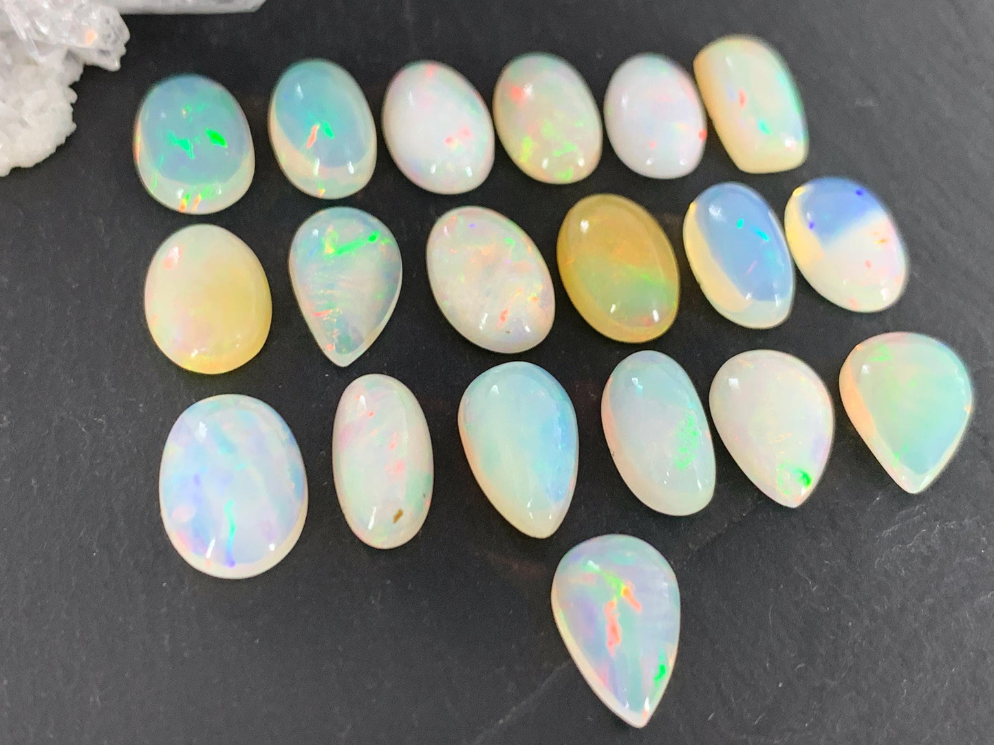 Ethiopian Opal 11-12mm long cabochon