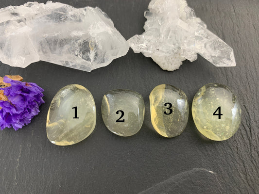 Libyan Desert Glass 18-23mm long cabochon