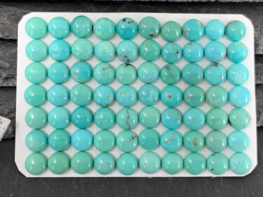 Turquoise round 6mm cabochon - Calibrated cabochons