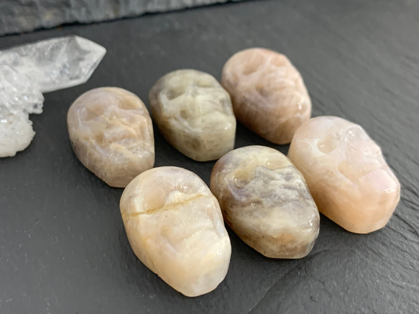 Moonstone Skull 15x22mm Cabochon