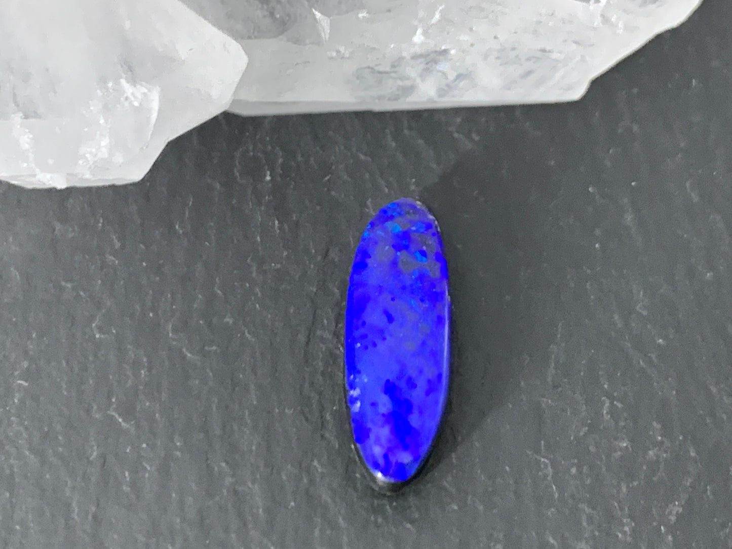 Australian Opal doublet 6x17x4mm cabochon