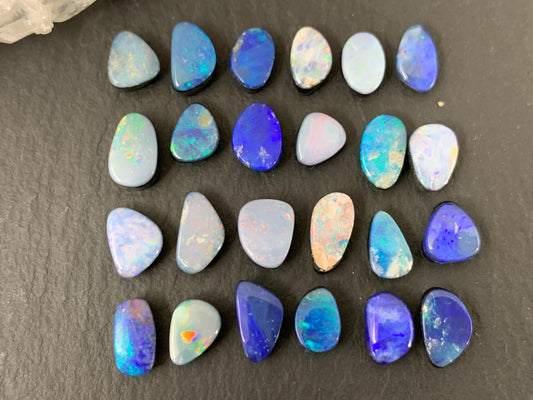 Australian Opal Doublet 6-8mm long cabochon