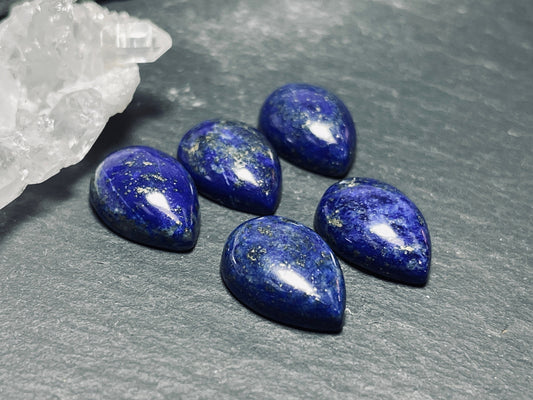 Lapis Lazuli pear 10x14mm cabochon - Calibrated cabochons