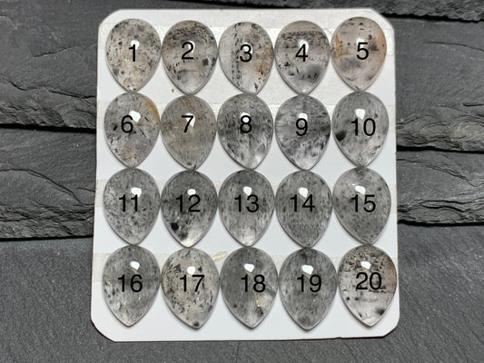 Super 7 pear 12x16mm cabochon - Calibrated cabochons