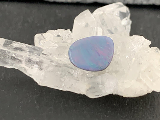 Australian Opal doublet 8x10x4mm cabochon