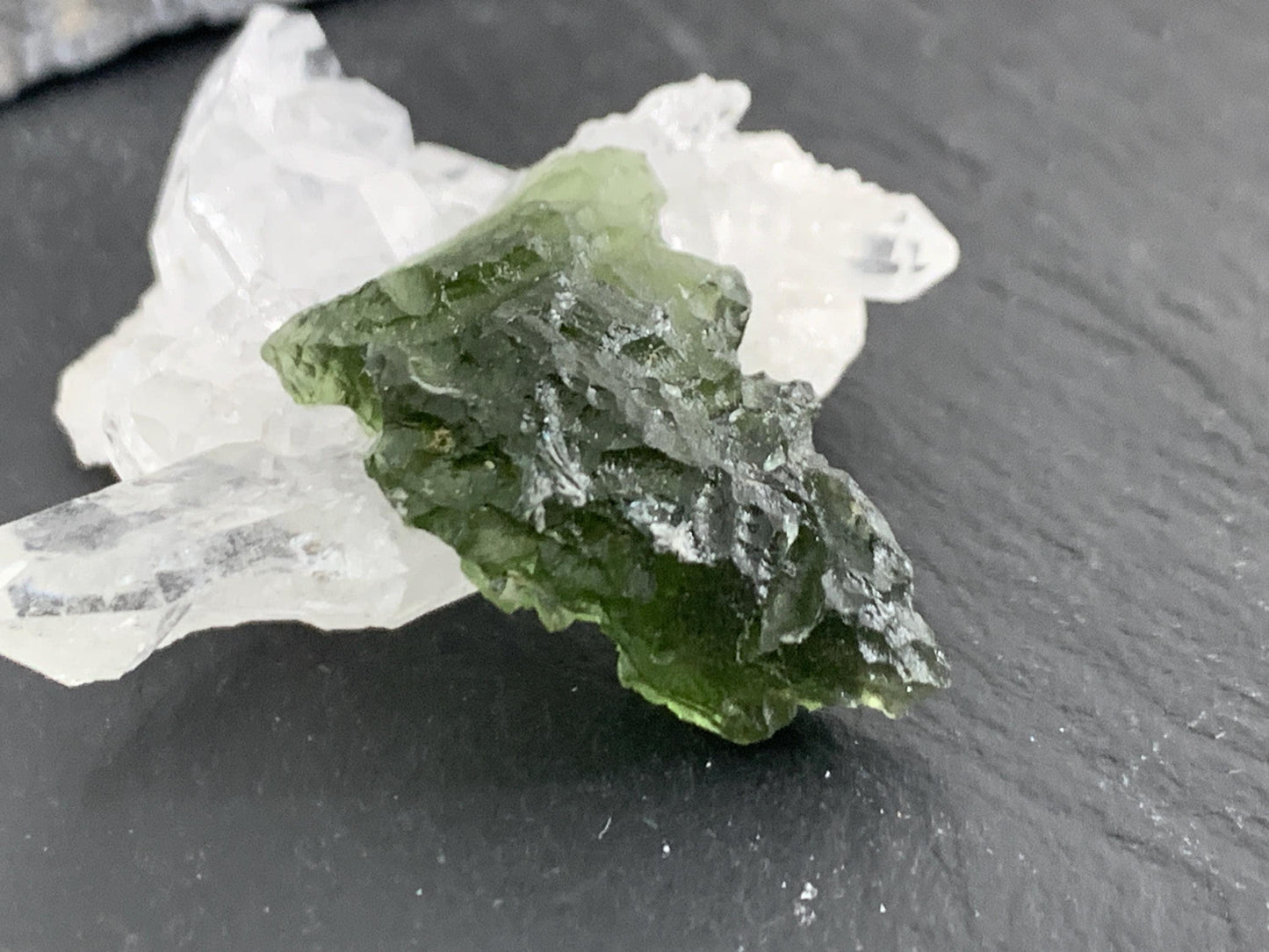 Moldavite Crystal: Natural Rough Stone (Czech Republic, 4.43g)