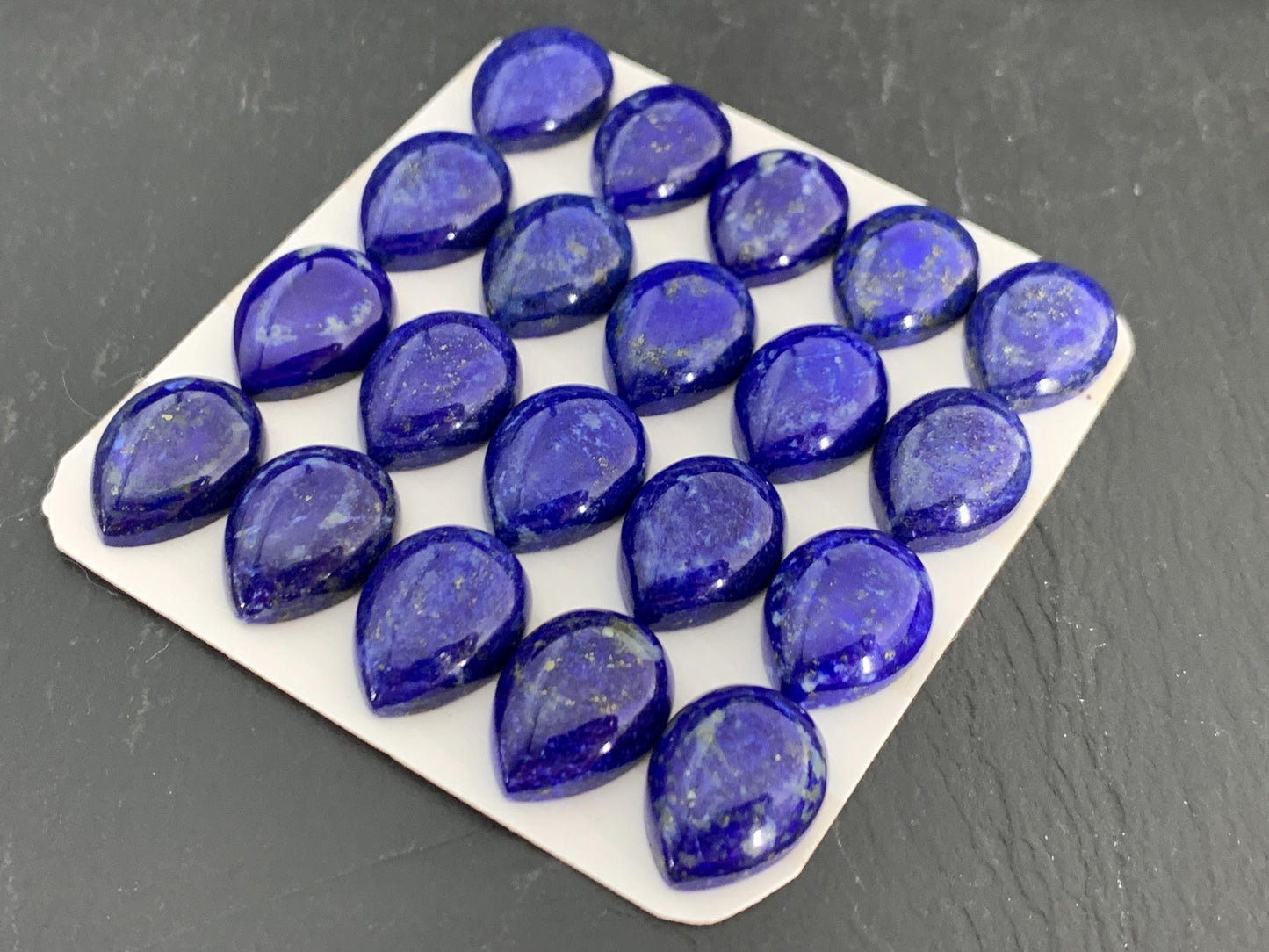 Lapis Lazuli pear 12x16mm cabochon - Calibrated cabochons