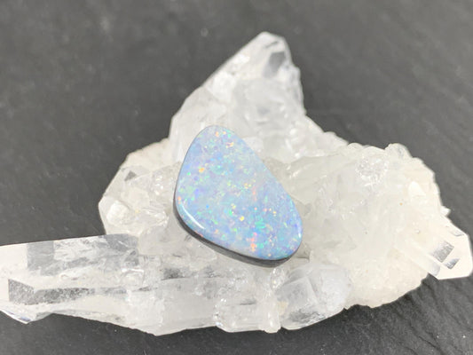 Australian Opal Doublet 9x14x4mm Free Form Cabochon - Natural Gemstone