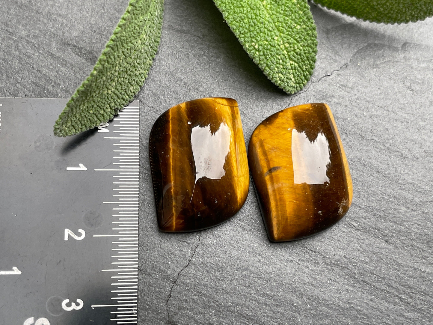 Tiger Eye 15x20mm Cabochon - Calibrated cabochons