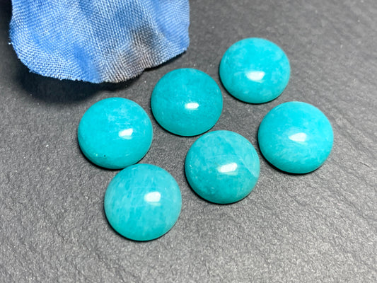 Amazonite round 10mm Cabochon - Calibrated cabochons