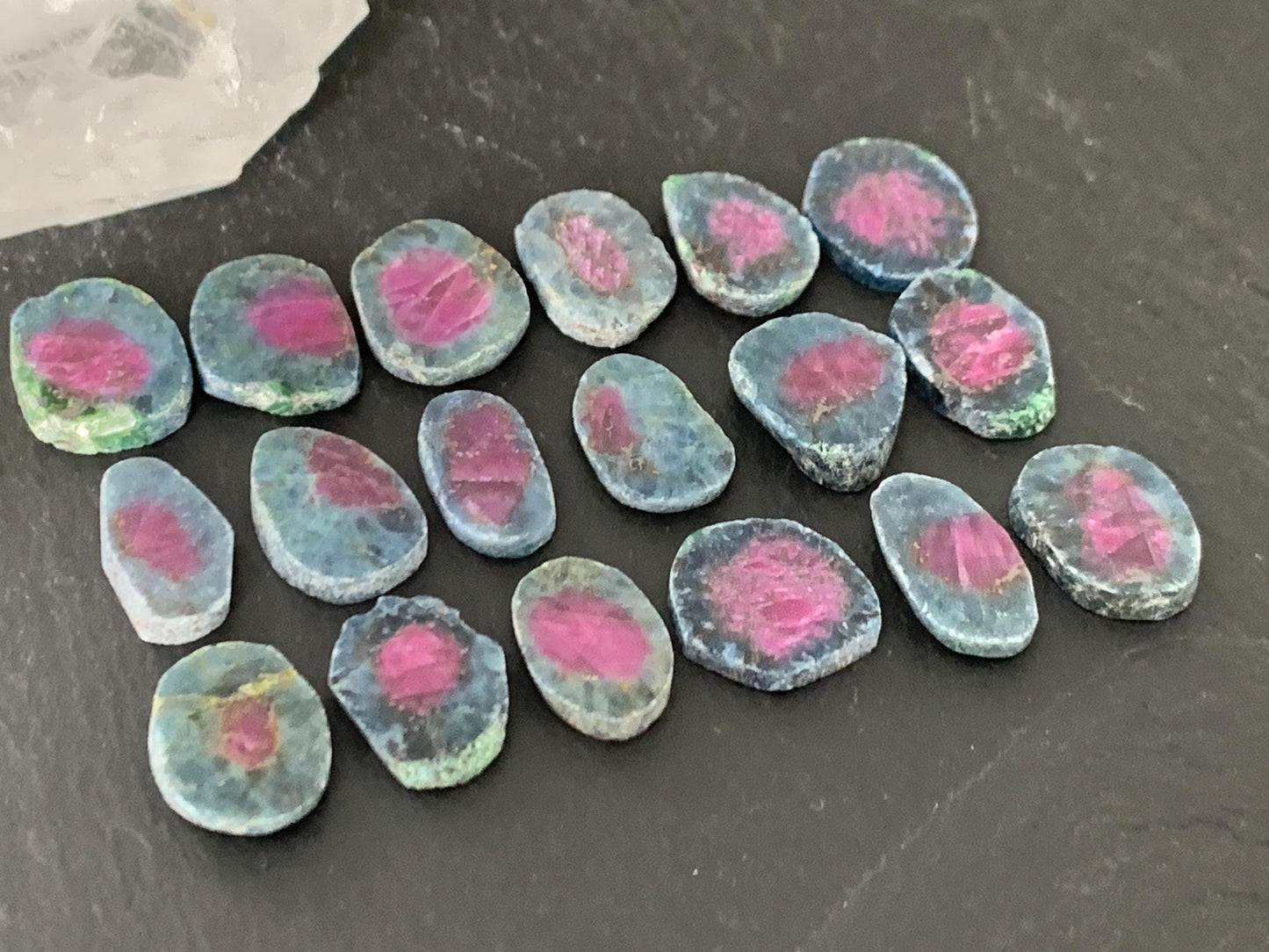 Watermelon Ruby 13mm long slice - free form