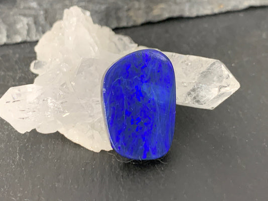 Australian Opal doublet 13x19x4mm cabochon