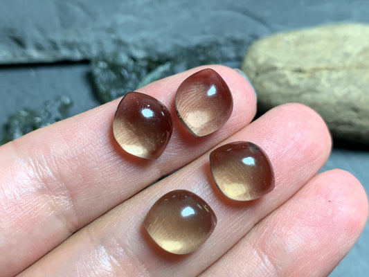 Smokey Quartz marquise 10x12mm cabochon - Calibrated cabochons