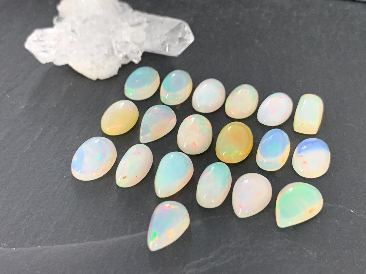 Ethiopian Opal 11-12mm long cabochon