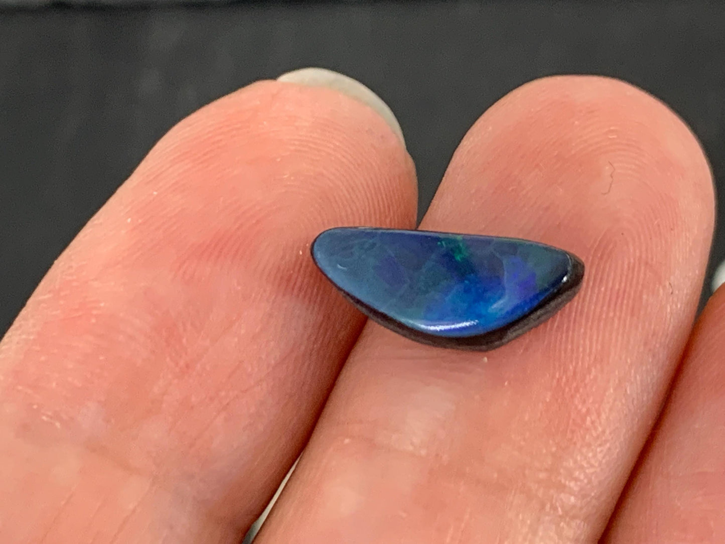Australian Opal doublet 5x13x3.5mm cabochon