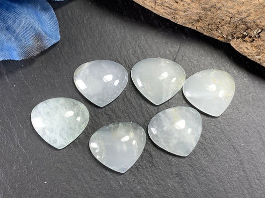 Aquamarine pear 17x15mm cabochon - Calibrated cabochons